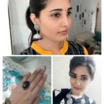 Sandra Amy Instagram - Whole set of jwels earring, finger ring, kasu bangle, and neck peice @athmaandyou 😍😍😍
