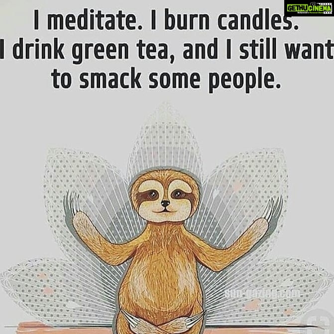 Sandra Amy Instagram - I find ths funny... Smtyms its me.. Agn n meditation
