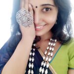 Sandra Amy Instagram - This dolki neckpeice is so mch dif frm the many i gt from others, its really made f german silver whr v cn find othrs n plastic beads.. Its little bit heavy bt worth fr d price nd gvs u a classy luk... Grab urs soon @rustickandangi ...