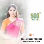 Sandra Amy Instagram - #Thalayanai pookal# hits 500th episode... 😍😍😍 the project wch gv me so mch f fame as kalpana, in wch i strted ma journey as an antiheroine,thn did comedy, serious sentimwnt and all genre i hv tried n all ths 500 episode. At the same time i faced so mch f abuses, tears, hatreds, jelous, politics and a lot throughout ths, i quit many tyms,compromised came back only fr #kalpana#.litreally unhappy fr wht hpnd to me personly, bt happy fr the love and encouragement u all ppl gv me..lots f good comments, encouragements, appreciations thts d only thng i gain frm thalayanaipookal,thnk u so mch fr #zeetamil# tamil anna,Chandru anna,my dir ramkumar sir(who grabd me ths oppurtunity),ravi sir,kesavaraj sir mngr, ma coartst@sivsrikar,@sreedharangopal,dharani amma, sairam uncle two mentors who always supported me.. Lov u all.. I bow ma head infront f y u all.. Bless me.. 😍😍😍😍