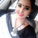 Sandra Amy Instagram - Blac nd whte wt oxidised combo