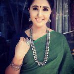 Sandra Amy Instagram - Edit to colours😍😍😍 Khadhi cotton saree @s_h_a_p_r_i Haram and ring @s_h_a_p_r_i Earring @lumibellafashion