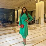 Sanjana Singh Instagram - The future is green energy, sustainability, renewable energy. · When you're green, your growing. · For in the true nature of things, if we At @palazzoversacedubai #birthday 🎉 #spreadlove #Stays positive #I love green #positivevibes #ilovedubai ❤️ Palazzo Versace Hotel