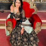 Sanjjanaa Instagram - So happy & proud to be associated with @neerusindia to hav draped me in the grandest lehengas & @tiraabytibarumals to have given me the real diamond studded look , in my show produced by The producers of #Bahubali @arkamediaworks , #Swarnakhadgam, can’t thank you @avnish003 enough 🥰🥰 so now you know where the gorgeous outfits & jewellery’s are coming from dear people 😊 💝 The show is on air on - Swarnakhadgham- telugu title ! @Etvtelugu - Shona talwaal - @colours Bangla channel -Bengali , Swarnakhad-Ghaa - colours Odia - orissa language , Illayathalapathy - in tamil - colours tamil channel . 😊 Ramoji Film city And Hyderabad City Tour