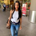 Sanjjanaa Instagram - Airport look & new project details , shooting for an album in mumbai for #zeemusic 💝 produced by mumbai casting agency @govind, directed by Aswani kumar . #bollywoodjourney begins . #Tollywood #TeluguCinema #Bahubali #TollywoodActress #Southindianactress #Sanjjanaa #Sanjana #Sanjjanaagalrani #Sanjanagalrani #bujjigadu #tamilwebseries #aivar #tamilcinema #debutantactress #amazonprimevideo #trending #swarnakhadgam #tamilfilmindustry #tamilactress #bollywoodactress #karnataka #illayathalapathy #sanjana Mumbai Internartional Airport