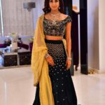 Sanjjanaa Instagram – Was lovely to dress for a family event a cousins engagement ,  wearing @neerusindia , hair & make up by @parishrm . Hea are some wonderful clicks . 💝💝 Indiranagar