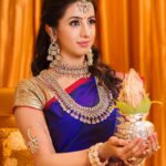 Sanjjanaa Instagram - Thank you for making me look so gorgeous always @srikrishnadiamondsandjewellery ❤️ & @adwaithshine 💝💝 caption this picture with one word my lovely followers 💝💝💝 Bangalore, India