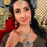 Sanjjanaa Instagram - So happy & proud to be associated with @neerusindia to hav draped me in the grandest lehengas & @tiraabytibarumals to have given me the real diamond studded look , in my show produced by The producers of #Bahubali @arkamediaworks , #Swarnakhadgam, can’t thank you @avnish003 enough 🥰🥰 so now you know where the gorgeous outfits & jewellery’s are coming from dear people 😊 💝 The show is on air on - Swarnakhadgham- telugu title ! @Etvtelugu - Shona talwaal - @colours Bangla channel -Bengali , Swarnakhad-Ghaa - colours Odia - orissa language , Illayathalapathy - in tamil - colours tamil channel . 😊 Ramoji Film city And Hyderabad City Tour