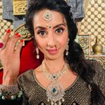 Sanjjanaa Instagram - So happy & proud to be associated with @neerusindia to hav draped me in the grandest lehengas & @tiraabytibarumals to have given me the real diamond studded look , in my show produced by The producers of #Bahubali @arkamediaworks , #Swarnakhadgam, can’t thank you @avnish003 enough 🥰🥰 so now you know where the gorgeous outfits & jewellery’s are coming from dear people 😊 💝 The show is on air on - Swarnakhadgham- telugu title ! @Etvtelugu - Shona talwaal - @colours Bangla channel -Bengali , Swarnakhad-Ghaa - colours Odia - orissa language , Illayathalapathy - in tamil - colours tamil channel . 😊 Ramoji Film city And Hyderabad City Tour