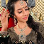 Sanjjanaa Instagram - So happy & proud to be associated with @neerusindia to hav draped me in the grandest lehengas & @tiraabytibarumals to have given me the real diamond studded look , in my show produced by The producers of #Bahubali @arkamediaworks , #Swarnakhadgam, can’t thank you @avnish003 enough 🥰🥰 so now you know where the gorgeous outfits & jewellery’s are coming from dear people 😊 💝 The show is on air on - Swarnakhadgham- telugu title ! @Etvtelugu - Shona talwaal - @colours Bangla channel -Bengali , Swarnakhad-Ghaa - colours Odia - orissa language , Illayathalapathy - in tamil - colours tamil channel . 😊 Ramoji Film city And Hyderabad City Tour