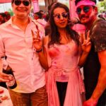 Sanjjanaa Instagram – Holi was at its rocking best , nailed it & how , ❤️❤️thank u for the wow party @vineetjain12 🤟 ! & @zuhaib05 it’s so much fun to be with u always 🙌🙌🙌 #friendsforever . 
#Tollywood #TeluguCinema  #Bahubali #TollywoodActress  #Southindianactress #Sanjjanaa #Sanjana #Sanjjanaagalrani #Sanjanagalrani #bujjigadu #vasavadutta #swarnakhadgam  #tamilfilmindustry #tamilactress  #bollywoodactress #karnataka #swarnakhadgham , #illayathalapathy #sanjana #swarnakhadgham , Ramee Group