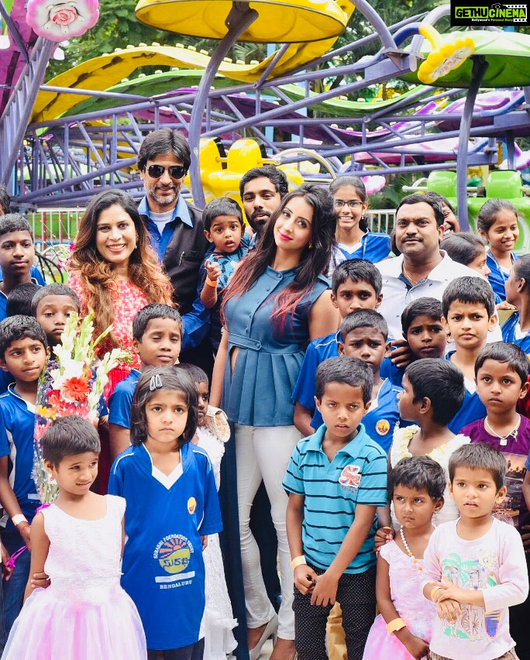 Sanjjanaa Instagram - #throwbacktuesday , pics of my last birthday , with these lovely kids , God has given me so much more than what I need, giving back to the society by such simple deeds of kindness of entertaining children in need give me the biggest high of happyness , going to do something as interesting as this again soon ā¤ļø š lots of love š to all my followers, if you truly love me even a little bit , make a child need very happy on my behalf ā¤ļø š have a nice day š #Tollywood #TeluguCinema #Swarnakhatgam #Arkamedia #TeluguFilmIndustry #TollywoodActress #Telangana #AndhraPradesh #MultilingualActress #Sanjjanaa #SanjanaGalrani #Sanjjanaagalrani #GlamorousQueen #bujjigadu #vasavadutta #swarnakhadgam