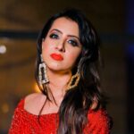 Sanjjanaa Instagram – @apeksha.naik M & H . 💄
Makeup products by:
@official_dermacol_india 
@v_i_k_iphotography 📷 
@chandangowda_official 👗
@rubansaccessories 💍 Bangalore, India