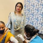 Sanjjanaa Instagram - Vaccination camp conducted by #SanjjanaaGalraniFoundation … @sanjjanaafoundation , Grand success in HAL area #banglorecity . All thanx to @nh_foundations to empower us to conduct the Successful Vaccination camp. #celebrityinfluencer #indianfilmactress #southindianactress #indianbrands #sanjjanaa #sanjjanaaGalrani #bujjigadu #bangloreinfluencers #hyderabadinfluencers #mirrorsluxurysalons. Bangalore, India
