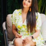 Sanjjanaa Instagram - I love being in Hyderabad. It’s my second home 🏡❤️ Pictures shot while I was shooting for my upcoming multilingual movie Manishankar 📷 : @mallikarjuntatikonda Hair and Makeup : @gotomirrors Check the link in my bio for photoshoot video 💜