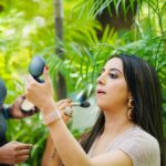 Sanjjanaa Instagram - I love being in Hyderabad. It’s my second home 🏡❤️ Pictures shot while I was shooting for my upcoming multilingual movie Manishankar 📷 : @mallikarjuntatikonda Hair and Makeup : @gotomirrors Check the link in my bio for photoshoot video 💜