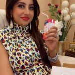 Sanjjanaa Instagram - This yummy milkshake from @fruvego.in , ❤️ Styled by @sureshganeshaofficial @optionsfashionmall @nishismakeover MUA @suhas_sapthagiri 📹 Editor @thejan__ Make up products by @official_dermacol_india