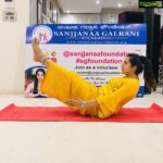 Sanjjanaa Instagram - The yoga postures displayed in this pictures, can be of great benefit when practised with deep breathing and sustaining each and every yoga poses in the same position for over one minute to three to 5 minutes , or each post sustained even for 10 minutes , the time sustained how ever varies from person to person depending on how comfortably capable they are and also depends on how strong there core muscle is , holding these poses must be done at a stretch combined with deep breathing of “ anulom vilom “ {inhale/exhale} … “Pranayama” . One hour of the above yoga asanas practice a day and at least 16 - 18 days a month of practice is very suggestive to have great immunity powers during this pandemic … one can add on , hare rama hare krishna Chantings to feel more involved and relaxed during the given hour of practice simultaneously. Jai Jagganath . Bangalore, India