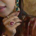 Sanjjanaa Instagram - @rubansaccessories thank you for the lovely earrings .... lovely kno ????