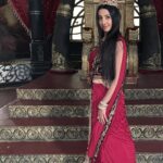 Sanjjanaa Instagram - Sharing some #throwback pics from sets of @swarnakhadgamofficial , some lovely pics by @shareefnandyala , hair & make up by @gotomirrors , clothes by @neerusindia .. ❤️❤️❤️ Ramoji Film City