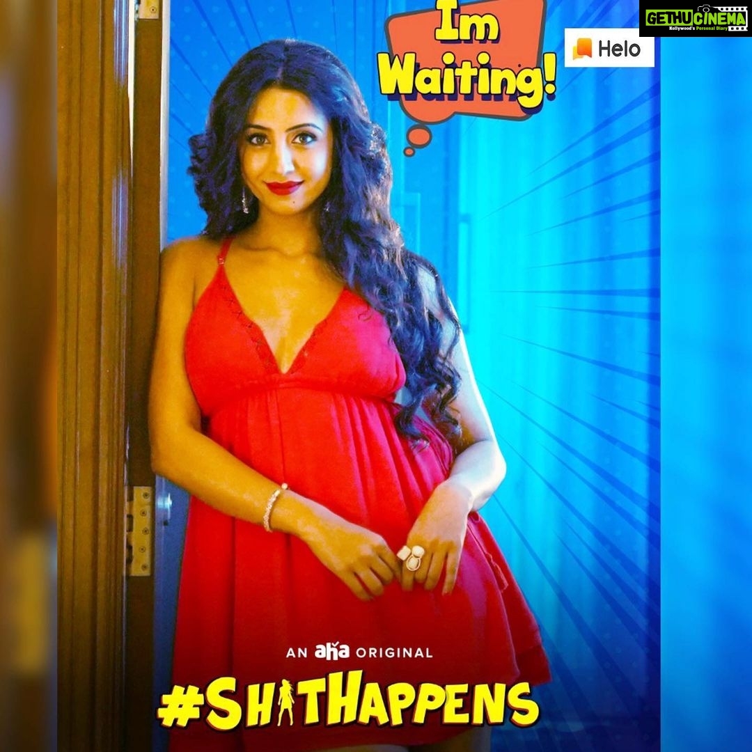 Sanjjanaa Instagram - @ahavideoin the brand new Telugu platform launched by @itsalluaravind sir , launches a row of #teluguwebseries with #shithappens as one of three main series that’s on air & trending now , have u seen it already ??? Download now & watch ur favourite entertainer @harshachemudu & #sanjjanaagalrani .#take u for the laughter riot . Hyderabad, Telanga, India