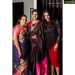 Sanjjanaa Instagram - With my Mom and God Mother @anitha.reshma @goodapativijayalakshmi 📸 @shareefnandyala Sanjjanaagalrani's Outfit & Styling by @theiconicfashionhouse Hair and makeup by @gotomirrors Jubilee hills #hyderabad #explore #kollywood #sanjjanaa #sanjana #glamourqueen #swarnakhadgam #southindiancinema #sanjanagalrani