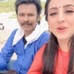 Sanjjanaa Instagram - With mr.Raamar from the sets of #productionnumber8 .