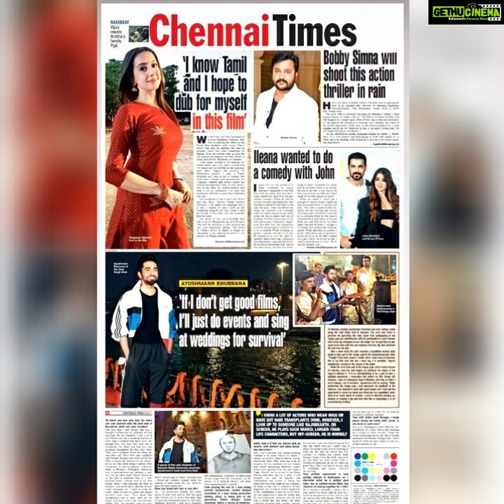 Sanjjanaa Instagram - Today’s Chennai times . ❤ edition of times , all about my tamil feature film debut. Produced by - Mr.Sameerbharath Ram , Directed by - Mr . Maniram . Production house - Super talkies ❤ Tentative working title - #productionnumber.08 . Exclusive pics , Character’ look of my role named Preeti & - the girl next door - tamil Brahmin middle class bubbly girl .