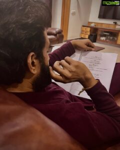 Santhanam Instagram - PROCESSING!🙂#scriptreading