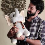 Santhosh Prathap Instagram - #Repost @flyingelephants_official ... Rambo and the Jumbo. It was a wonderful moment for us to share our jumbo with @santhoshprathapoffl Do ping us to order your MIJU. #dumbo #flyingelephant #toy