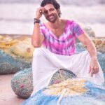 Santhosh Prathap Instagram - Costume, stylist n mua @radhikadesignerandmua Photgrapher @vijayvendhan #tieanddye #santhoshprathap #beach #southcinema #kollywood #actor