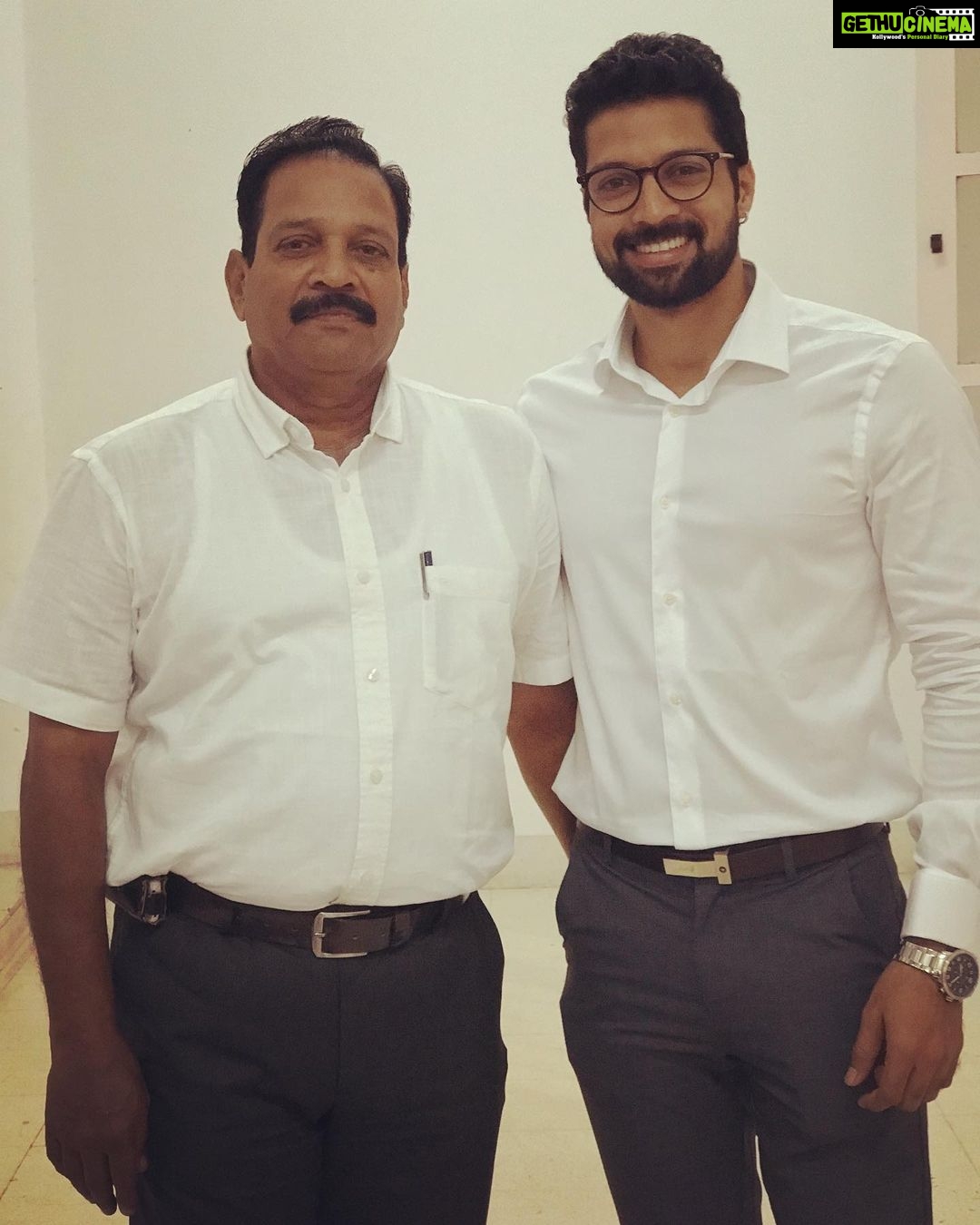 Santhosh Prathap Instagram - Dad, you’re someone to look up to no matter how tall I grow. #mydad #myhero #blessedbeyondmeasure #fathersday2020