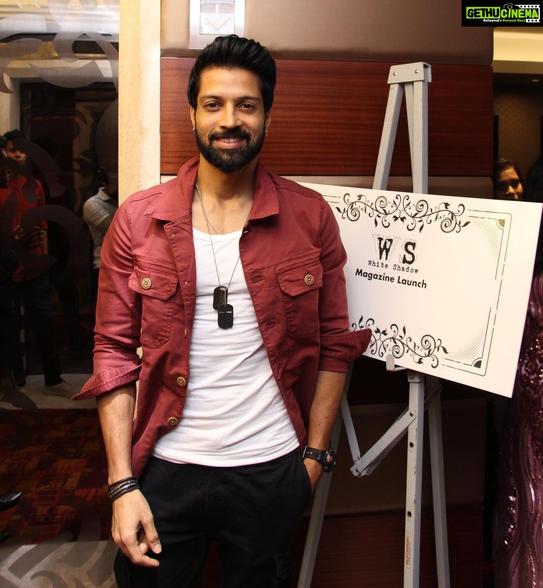 Santhosh Prathap Instagram - At the Launch of White Shadow Magazine. @whiteshadowindia #chiefguest #ootd Hilton Chennai