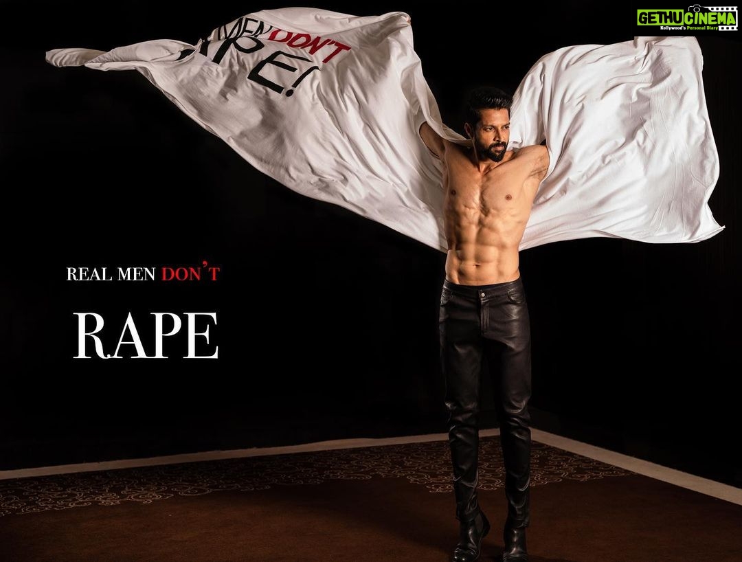 Santhosh Prathap Instagram - Real men respect others. Real men ask for consent multiple times and respect the answer each time. Real men do not get angry or take it personally when they are given a boundary. Real men are confident enough to be able to take a no. Real men listen. Real men are emotionally supportive. Real men cry. Real men share their feelings. Real men believe and support victims of abuse. Real men are themselves victims of abuse who've refused to continue the cycle. Real men hold abusers accountable. RESPECT THEM, RESPECT THEIR DIGNITY.MODESTY is the best jewel of women. Protect it. Outfit by @chaitanyarao_official Makeup @reenapaiva Hair @riwaz_lama Photographer @rajesh_thanikachalam Venue @theparkchennai #realmendontrape