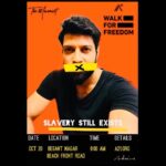 Santhosh Prathap Instagram - Can you see X? Octb 20 : 6:30am : 50 countries :over 400 locations!!! Join the Walk for Freedom, register now: www.tinyurl.com/ya3xkxse www.A21.org #WalkforFreedom #IMTheMovemen #A21 #beaudacious Chennai, India