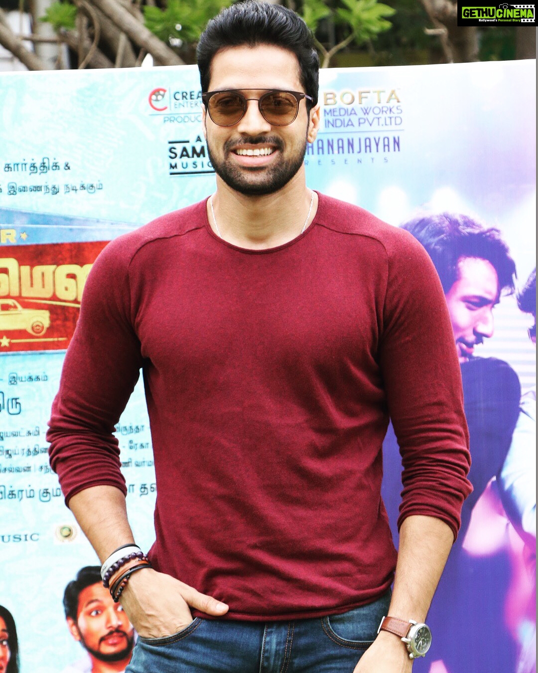 Santhosh Prathap Instagram - #mrchandramouli #pressmeet #july6th #worldwiderelease #kollywood #bofta #sonymusic