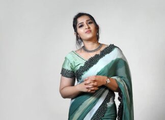 Sanusha Instagram - 🦚💚🦚 Photography: @shihan.mohmd Styling: @afreenkallen Design and Costume @melaniembroiderystudio Photography assist : @vshnulal_ Costume assit : @hema_pillai_ Makeup: @blooms_makeover_ _grooms.. Studio: @poojaeffectsstudio