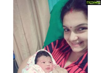 Saranya Mohan Instagram - Happy Birthday to my naughtiest baby❤️amma's pooni kuttan💞❤️