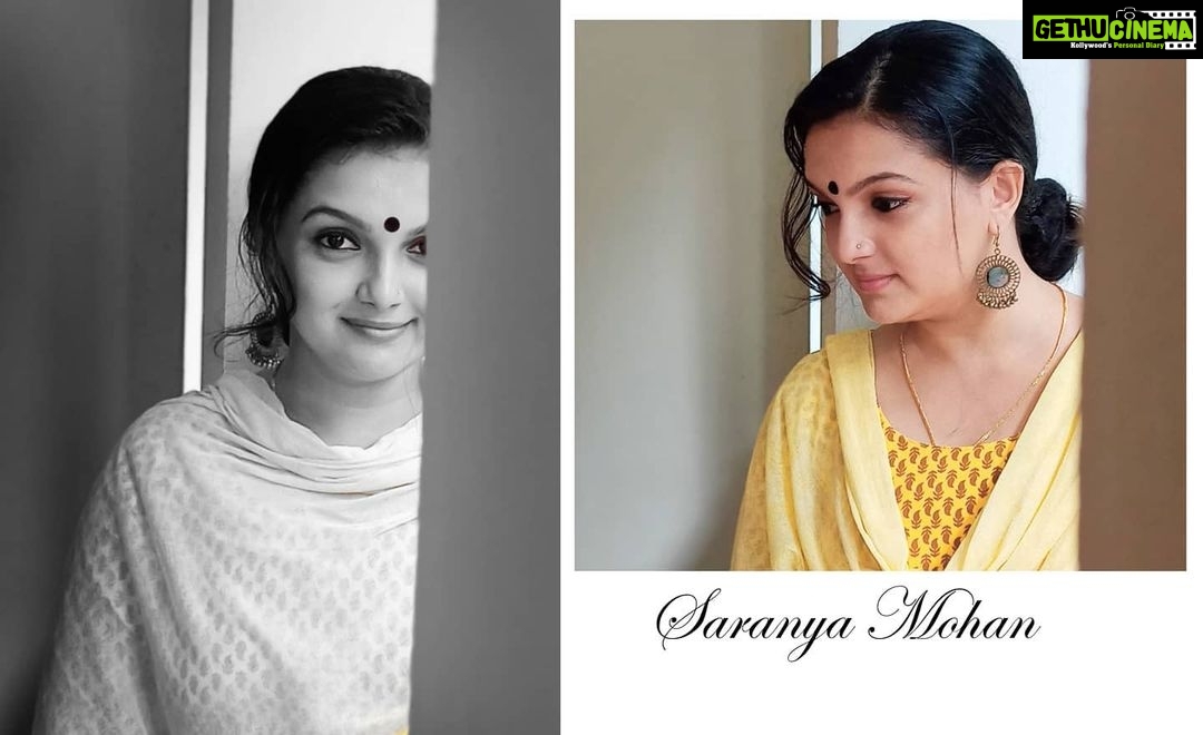Saranya Mohan Instagram - Good night. 😄 Pic courtesy @swami_bro.#saranyamohan
