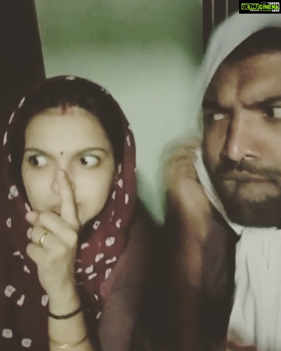 Saranya Mohan Instagram - Tiktok with hubby darling. Tiktok : @swami_bro