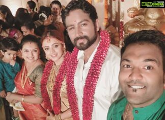 Saranya Mohan Instagram - Happy Married life dear Bhavoose😘😘😘@ms_june6
