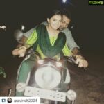 Saranya Mohan Instagram - #Repost Funny night ride:p with hubby #old#tbt#archives #darling#bff#love#life#instalike#instahub#instadaily#goodnight#goodmorning#saranyamohan