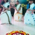 Sarayu Mohan Instagram – Onam with @dancing_muthassi and @krishnapraba_momentzz, thank u @bijudhwanitarang ♥️