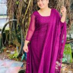 Sarayu Mohan Instagram - Gudmrng! Wearing @sree_clothing 🥰 Wishing all a bright and beautiful day like this dress😄 Elamkulam, Kochi