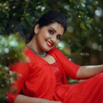 Sarayu Mohan Instagram - Was missing the joy a red attire could impart! @lass_designs_ @athulraj_photoplay @ smithareghunath