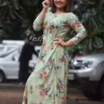 Sarayu Mohan Instagram - Iffk 2019 Clad in @fs_apparels Loved this simple floral gown♥️ A @rojan_nath Photography Tagore Theatre