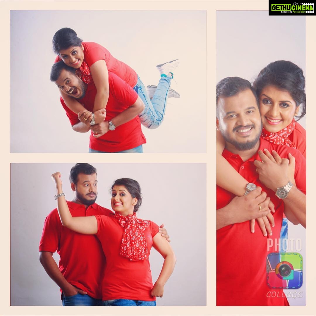 Sarayu Mohan Instagram - #Happiness is being married to ur best friend👫# Happy friendship day#