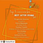Sargun Mehta Instagram - Agla padhaav... 🥰🥰🥰. Just seeing this nomination made my heart swell with joy and pride.. you are a phenomenal actor @ravidubey2312 and this list of phenomenal actors now stands proof .. So proud of you #MATSYAKAAND