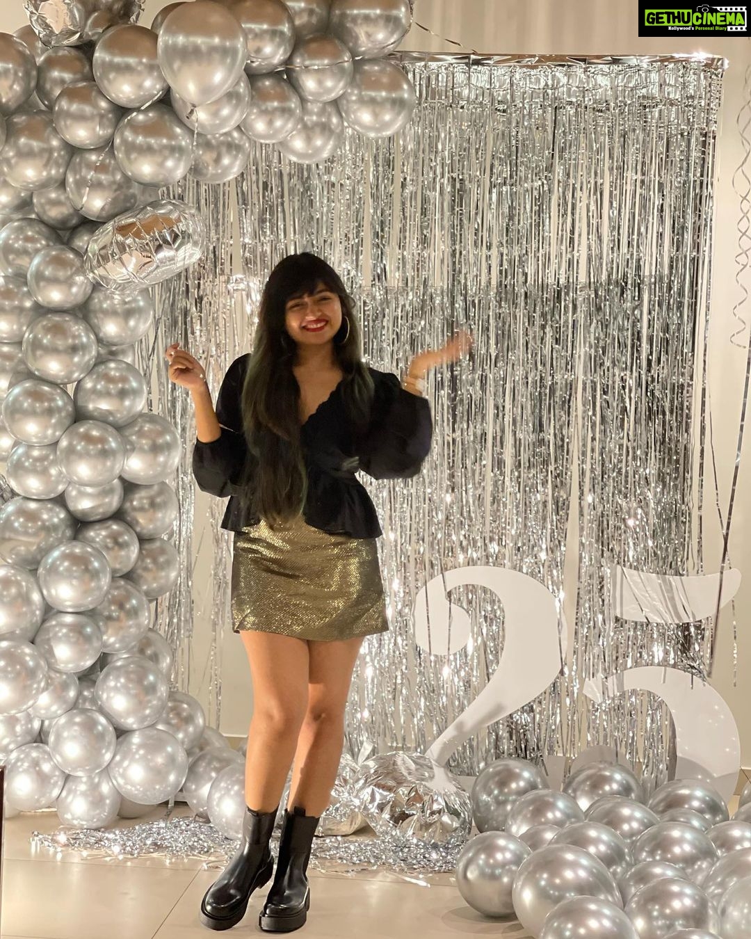Shaalin Zoya Instagram - It’s all Silver! Because it’s my silver jubilee. Yes I’ve turned 25…. Yeeeeeaiiiiiiiii🎉