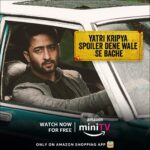 Shaheer Sheikh Instagram - spoiler ko bolo no-no! 😶🤭🤫 And watch our new short film ‘Yatri Kripya Dhyan De’ for FREE on Amazon miniTV only on your Amazon Shopping App . . . @minitvonamazon @shaheernsheikh @shwetabasuprasad11 @theitembomb @bigbannerfilms @shaneemz @priamundra @jintolight_worker @snipsnapkhush @sreeragsaji @shrobo @robin_kunjukutty @praveenr.das @madgeniusproductions @akhilstories @shibunaza @andresdelgado_colorist @meeteshtaneja #YatriKripyaDhyanDe #ShaheerSheikh #ShaheerAsSumit